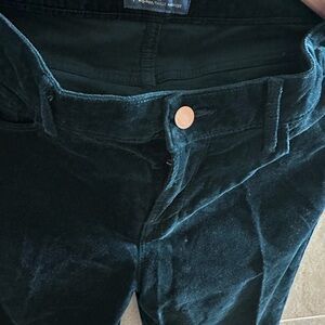 Dark Green Velvet Pants